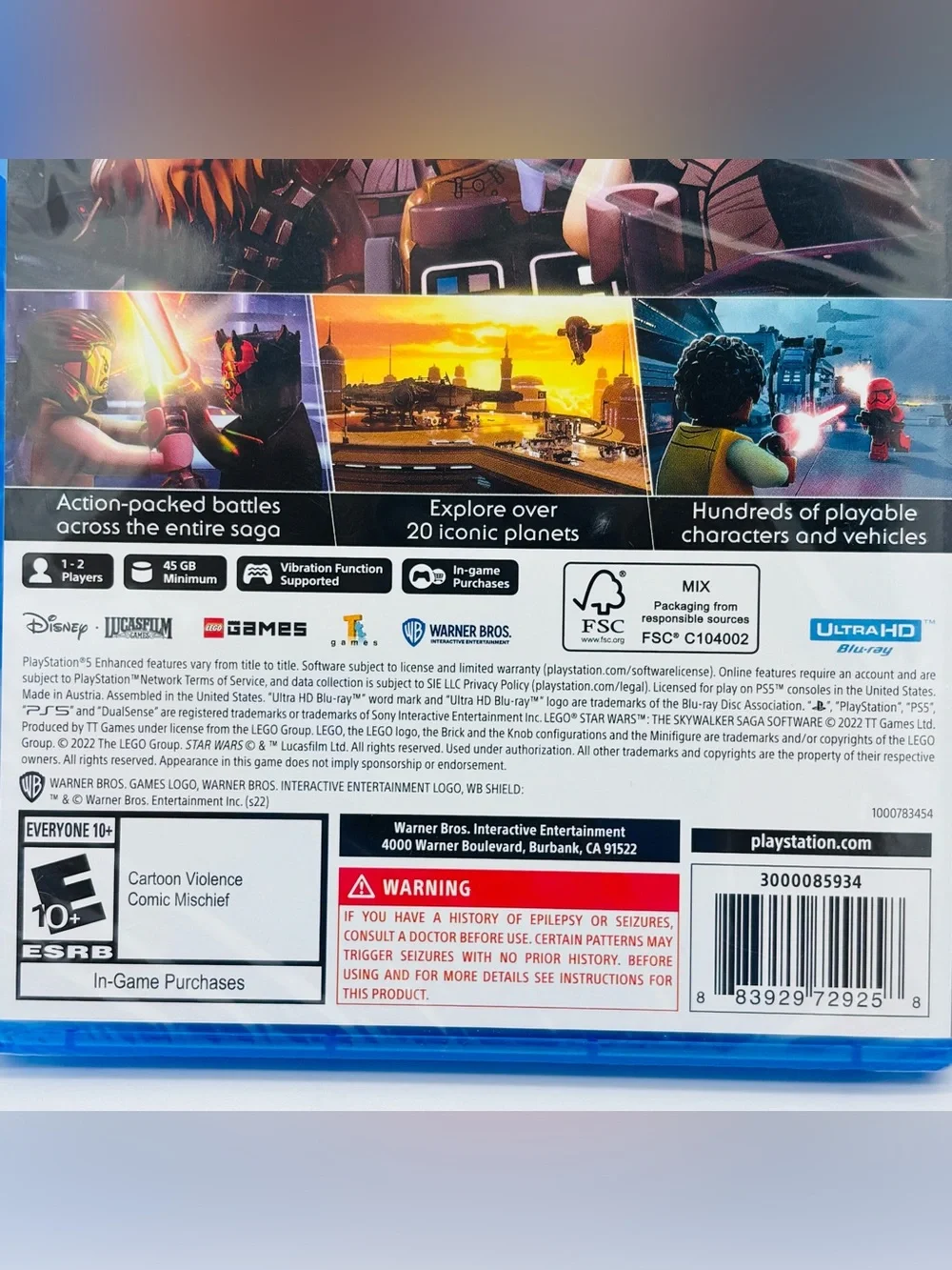 LEGO Star Wars Skywalker Saga PS5 PlayStation 5 Video Game Brand New Sealed 2022